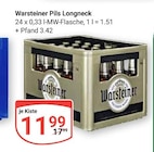 Pils Longneck Angebote von Warsteiner bei GLOBUS St. Ingbert für 11,99 €