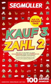 Aktueller Segmüller Möbel & Einrichtung Prospekt in Schondorf und Umgebung, "Kauf 3 zahl 2" mit 8 Seiten, 05.07.2025 - 02.08.2025