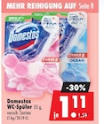 WC-Spüler von Domestos für 1,11 € bei Mäc-Geiz im Angebot WC-Spüler von Domestos im aktuellen Mäc-Geiz Prospekt