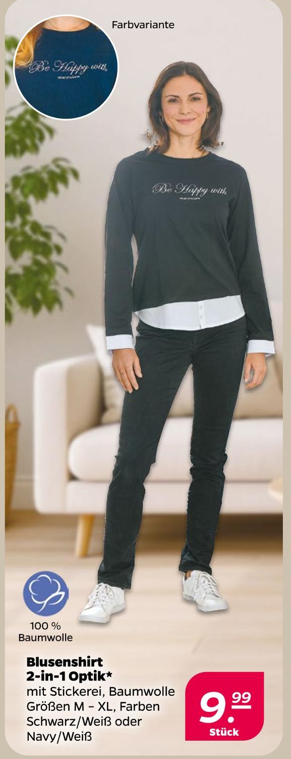 Blusenshirt 2-in-1 Optik