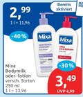 Bodymilk von Mixa für 2,99 € bei budni im Angebot Bodymilk von Mixa im aktuellen budni Prospekt