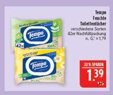 Feuchte Toilettentücher Sanft & Sensitive Angebote von Tempo bei Marktkauf Leipzig für 1,39 €
