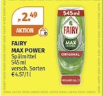 Max Power von Fairy im aktuellen Müller Prospekt