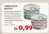 Pastete von Landfleisch für 0,99 € bei Zookauf im Angebot Pastete von Landfleisch im aktuellen Zookauf Prospekt