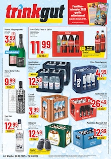 Cola Angebot im Trinkgut Prospekt, gültig von 20.10.2025 bis 25.10.2025 Cola Angebot im aktuellen Trinkgut Prospekt auf Seite 1