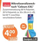 Mikrofaserallzwecktuch Colours XXL im V-Markt Prospekt Mikrofaserallzwecktuch Colours XXL von Vileda im aktuellen V-Markt Prospekt für 2,99 €