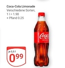 Limonade im Angebot bei GLOBUS in Willich Limonade Angebote von Coca-Cola bei GLOBUS Willich für 0,99 €