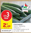 Concombre en promo chez Intermarché Hyper Concombre dans le catalogue Intermarché Hyper
