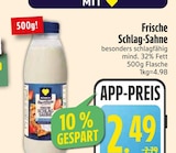 Frische Schlag-Sahne im Angebot bei EDEKA in Kaufbeuren Frische Schlag-Sahne Angebote von EDEKA bei EDEKA Kaufbeuren für 2,49 €