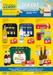 Cola im Netto Marken-Discount Prospekt in Mühlacker Aktueller Netto Marken-Discount Prospekt mit Cola, "DER ORT, AN DEM DU IMMER AUSGEZEICHNETE PREISE FINDEST.", Seite 1