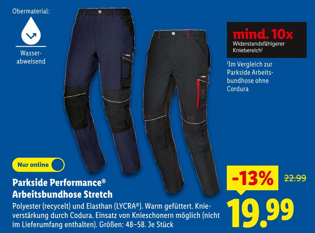 Parkside Performance Arbeitsbundhose Stretch
