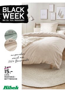Bettwäsche im Kibek Prospekt "BLACK WEEK" mit 17 Seiten (Bochum)