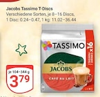 Tassimo T-Discs Angebote von Jacobs bei GLOBUS Gotha für 3,79 €