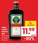 Kräuterlikör im Angebot bei Netto Marken-Discount in Pinneberg Kräuterlikör Angebote von Jägermeister bei Netto Marken-Discount Pinneberg für 11,99 €