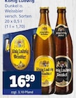 Dunkel im Angebot bei Getränkewelt in Meerbusch Dunkel Angebote von König Ludwig bei Getränkewelt Meerbusch für 16,99 €