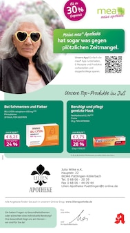 Aktueller mea - meine apotheke Prospekt "Unsere Juli-Angebote" Seite 1 von 4 Seiten für Püttlingen