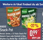 Aktuelles Snack-Pot Gulasch-Sauce Angebot bei ALDI Nord in Potsdam ab 0,99 €