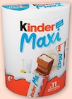 Barres Chocolatées - KINDER MAXI en promo chez Super U Toulon à 1,35 €