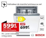 Lave-vaisselle intégrable - Bosch - But à Bondy Lave-vaisselle intégrable - Bosch en promo chez But Bondy à 599,99 €