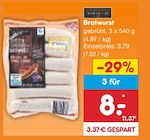 Bratwurst im Angebot bei Netto Marken-Discount in Rottenburg Bratwurst Angebote bei Netto Marken-Discount Rottenburg für 8,00 €