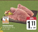 Schweineschnitzel im Angebot bei E center in Suhl Schweineschnitzel Angebote bei E center Suhl für 1,11 €
