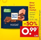 Bunte Vielfalt Nugat Angebote von Ritter Sport bei Netto Marken-Discount Kempten für 0,99 €