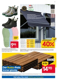 Sonnensegel Angebot im aktuellen Rusta Prospekt auf Seite 9