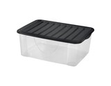 Boîte de rangement avec couvercle 9L - Brico Dépôt à Valence Boîte de rangement avec couvercle 9L en promo chez Brico Dépôt Valence à 3,49 €