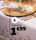 Assiette plate rebord doré en promo chez Gifi Assiette plate rebord doré dans le catalogue Gifi