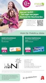 mea - meine apotheke Apotheken Prospekt der aktuellen Woche mit 4 Seiten, gültig von 01.10.2025 bis 31.10.2025, in Guntersblum und Umgebung Aktueller mea - meine apotheke Apotheken Prospekt in Guntersblum und Umgebung, "Unsere Oktober-Angebote" mit 4 Seiten, 01.10.2025 - 31.10.2025