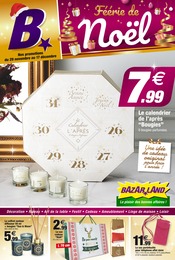 Catalogue Bazarland à Chastel-Nouvel, avec 12 pages Prospectus Bazarland à Chastel-Nouvel, "Féérie de Noël", 12 pages, 29/11/2023 - 17/12/2023