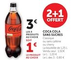 Coca cola sans sucres à U Express dans Villes-sur-Auzon