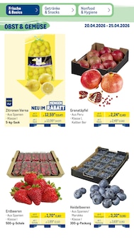 Zitronen im METRO Prospekt "Wochenangebote" mit 52 Seiten (Nürnberg)