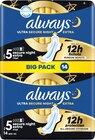Binden im dm-drogerie markt Prospekt Ultra-Binden Secure Night Extra 5 mit Flügeln, Big Pack von always im aktuellen dm-drogerie markt Prospekt für 3,45 €
