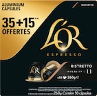 Capsules Espresso Ristretto Intensité 11 - L'OR en promo à 9,99 € chez Intermarché Super Capsules Espresso Ristretto Intensité 11 - L'OR dans le catalogue Intermarché Super