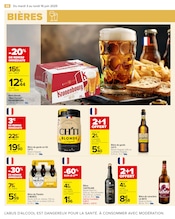 Promos Bière blonde dans le catalogue "LE MOIS À VOS MARQUES, PRÊTS, PARTEZ !" de Carrefour à la page 48