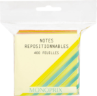 Notes repositionnables - MONOPRIX à 3,50 € dans le catalogue Monoprix Margaret
