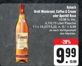 Aktuelle Likör Angebote bei E center in Würzburg Aktuelles Uralt Weinbrand, Coffee & Cream oder Aperitif Rosé Angebot bei E center in Würzburg ab 9,99 €