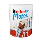Barres chocolatées au lait - KINDER MAXI en promo chez Carrefour Marseille à 3,49 €