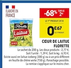 Cœur de Laitue - Florette en promo chez Supeco Cœur de Laitue - Florette dans le catalogue Supeco