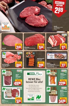 Rindfleisch im REWE Prospekt "Dein Markt" mit 26 Seiten (Lübeck)