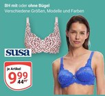 BH mit oder ohne Bügel im Angebot bei GLOBUS in Weinheim BH mit oder ohne Bügel Angebote von Susa bei GLOBUS Weinheim für 9,99 €
