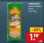Leberwurst im Netto Marken-Discount Prospekt Leberwurst im aktuellen Netto Marken-Discount Prospekt für 1,19 €