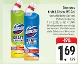 Kraft & Frische WC Gel Lime Fresh Angebote von Domestos bei EDEKA Chemnitz für 1,69 €