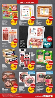 Wurst im aktuellen Penny Prospekt (Ulm) Wurst im Penny Prospekt "Wer gĂĽnstig will, muss Penny." mit 44 Seiten (Ulm)