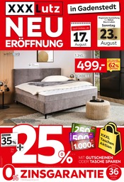 Bett im XXXLutz Prospekt in Wolfenbüttel Aktueller XXXLutz Prospekt mit Bett, "NEUERÖFFNUNG", Seite 1