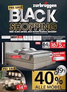 Aktueller Zurbrüggen Prospekt (Ganderkesee) Zurbrüggen Prospekt "PRE SALE BLACK SHOPPING" mit Seiten (Ganderkesee)