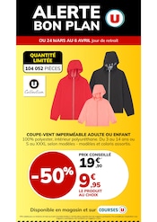 Catalogue Supermarchés Super U en cours à Mauléon-Barousse et alentours, "ALERTE BON PLAN", 1 page, 24/03/2026 - 06/04/2026