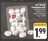 Champignons weiß Angebote von Gut & Günstig bei E center Jena für 1,99 €