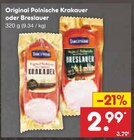 Original Polnische Krakauer oder Breslauer Angebote bei Netto Marken-Discount Haltern am See für 2,99 €